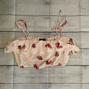 Floral Flowy Crop Top